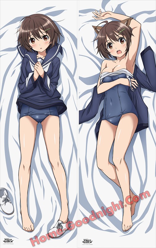 New Anime Strike Witches Hikari Karibuchi Dakimakura Bed Hugging Body Pillow Case Pillow